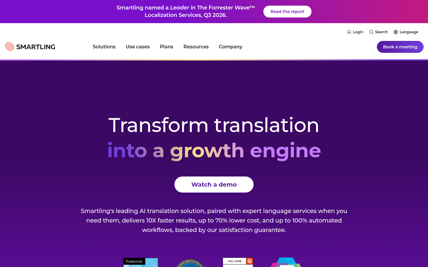 Homepage of the website, as captured