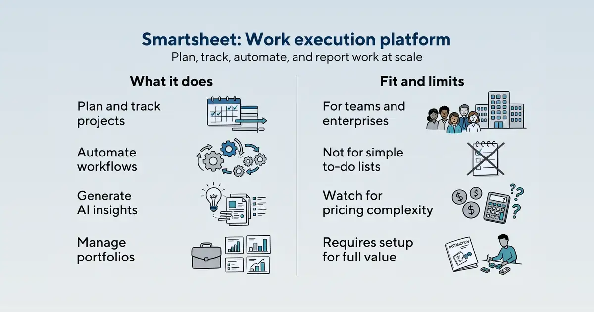 Smartsheet at a glance