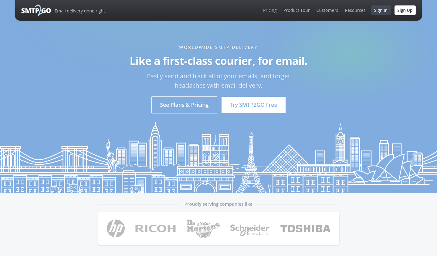 Homepage of the website, as captured
