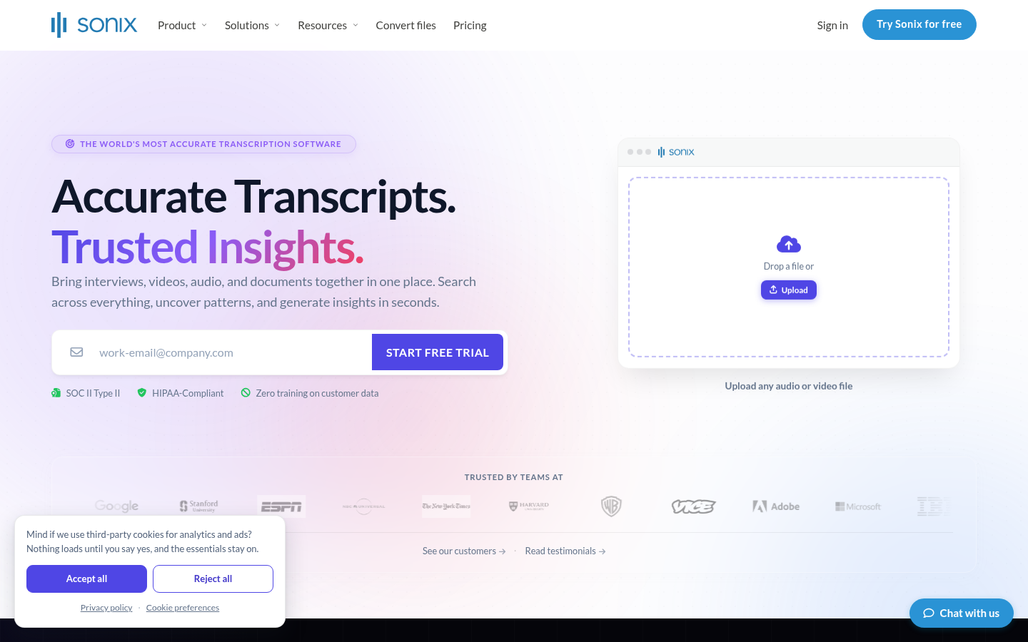Homepage of the website, as captured