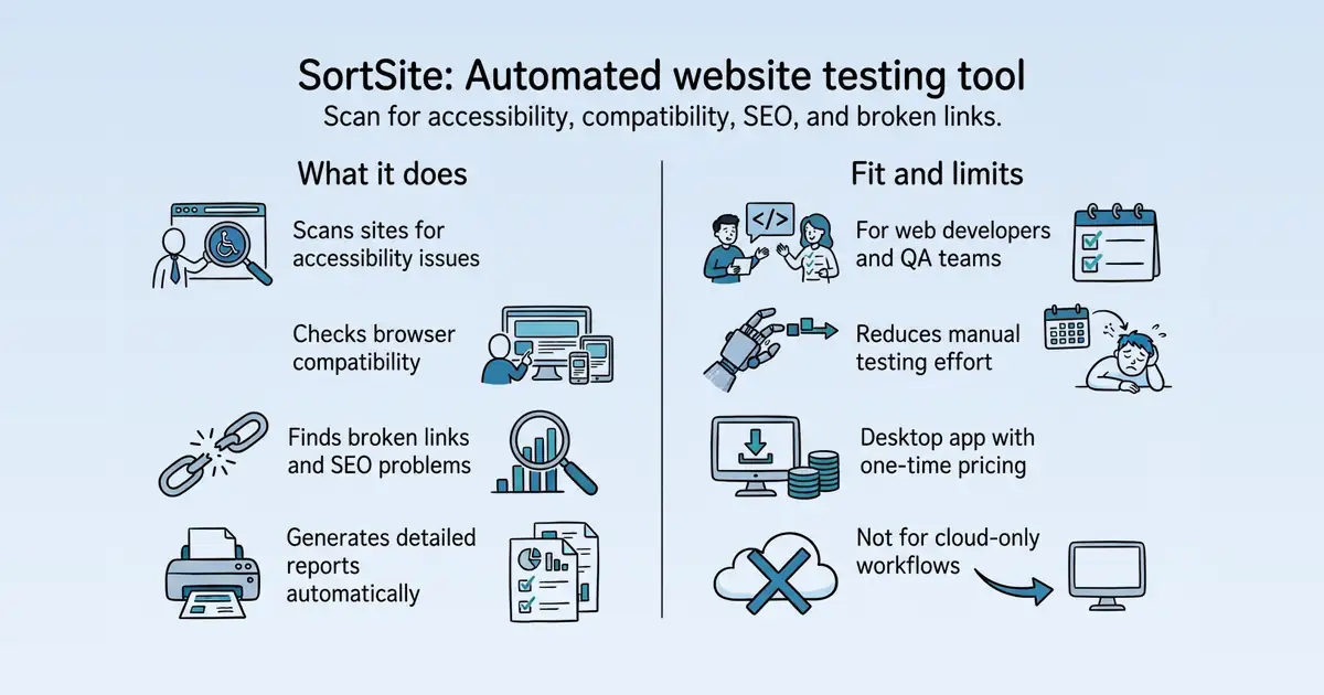 SortSite at a glance