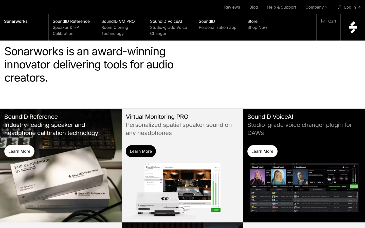 Homepage of the website, as captured