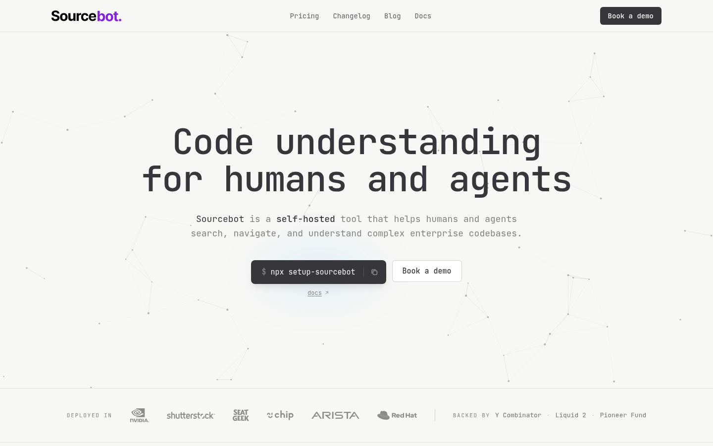 Homepage of the website, as captured