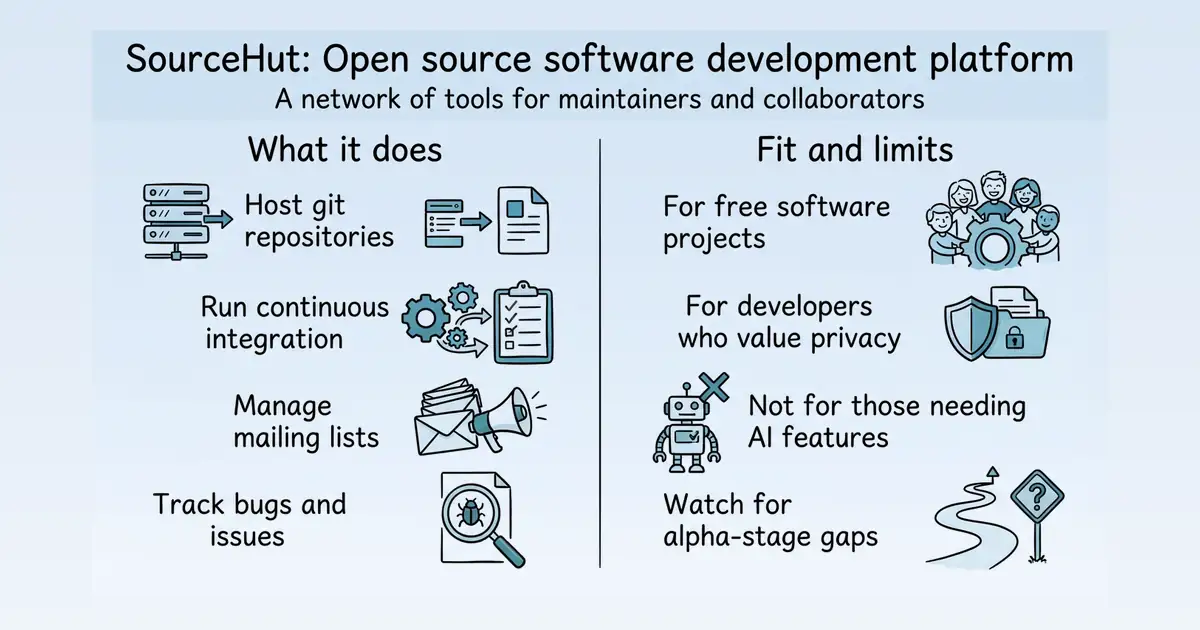 SourceHut at a glance