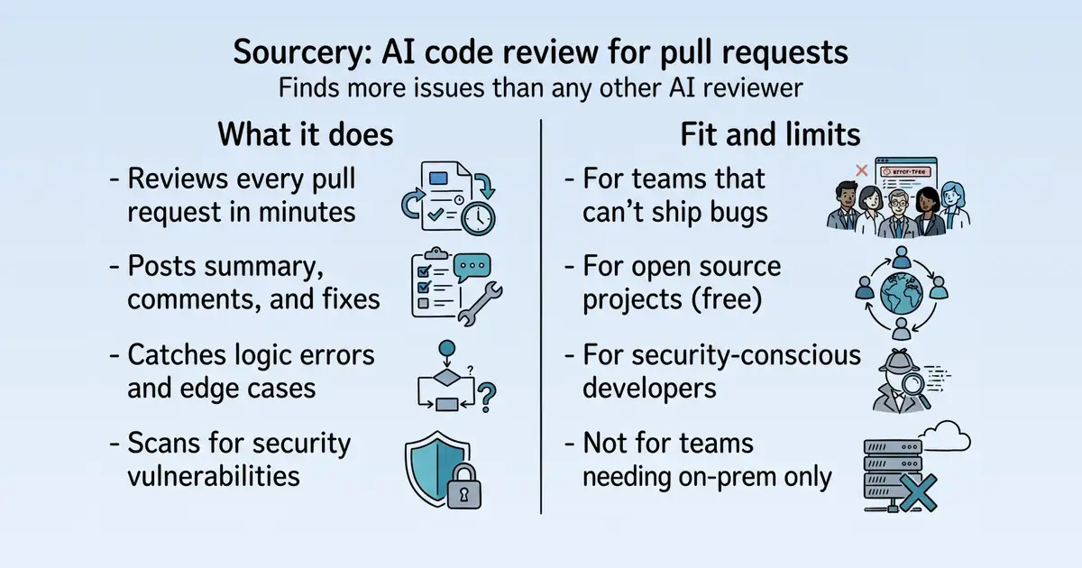 Sourcery at a glance
