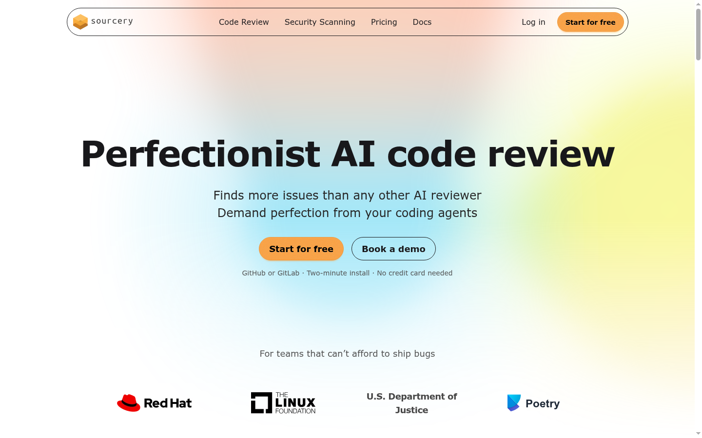 Homepage of the website, as captured