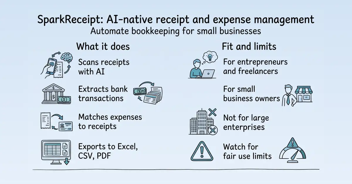 SparkReceipt at a glance