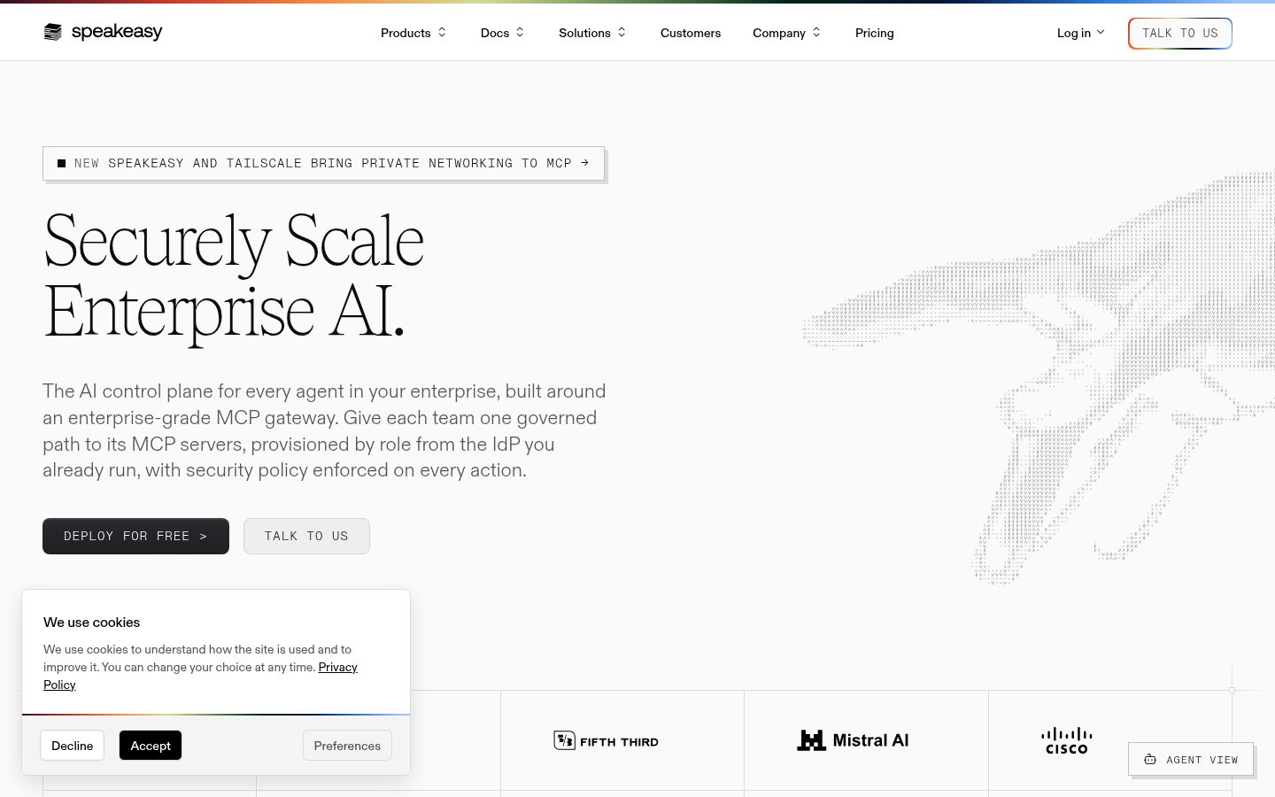 Homepage of the website, as captured