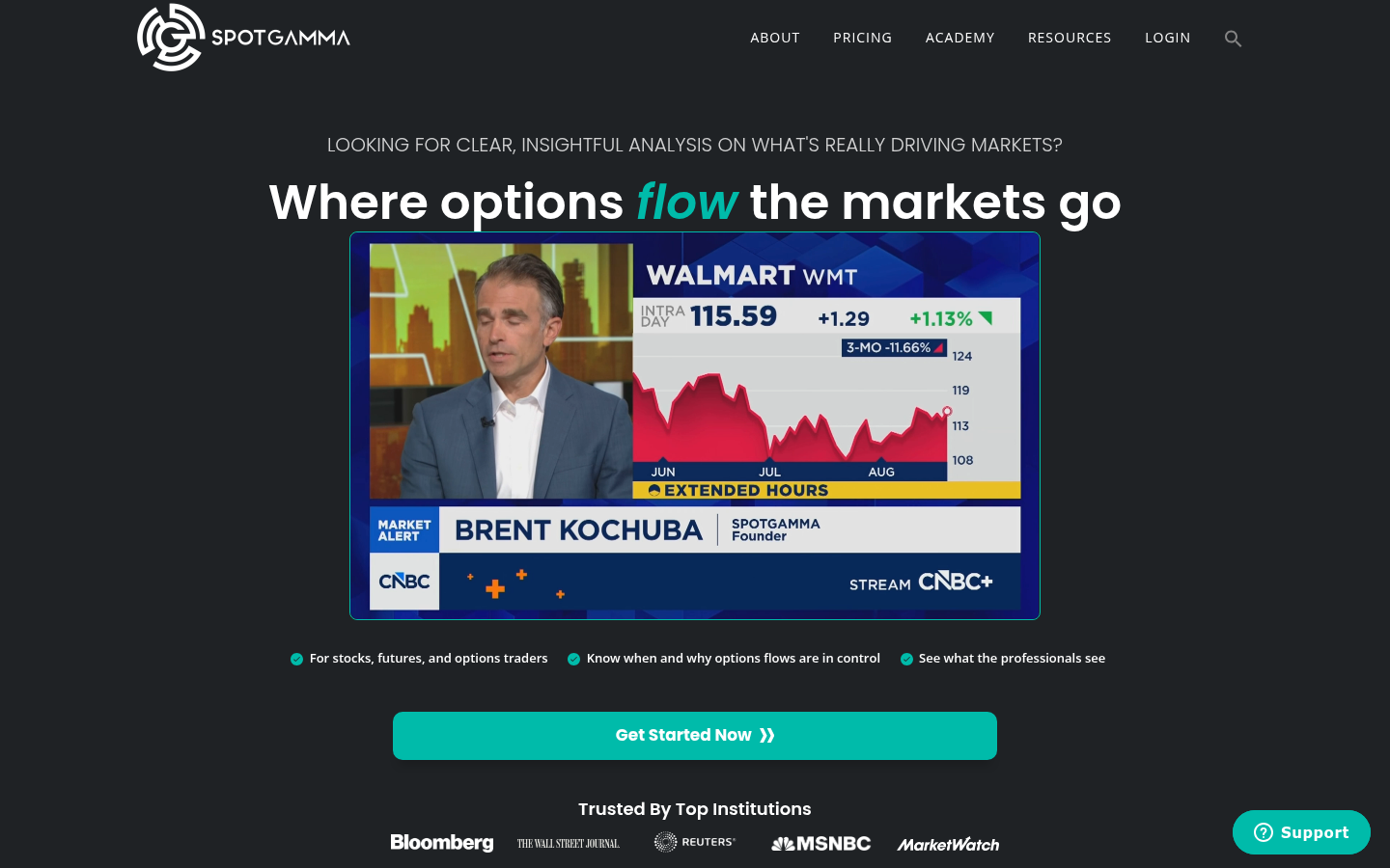 Homepage of the website, as captured