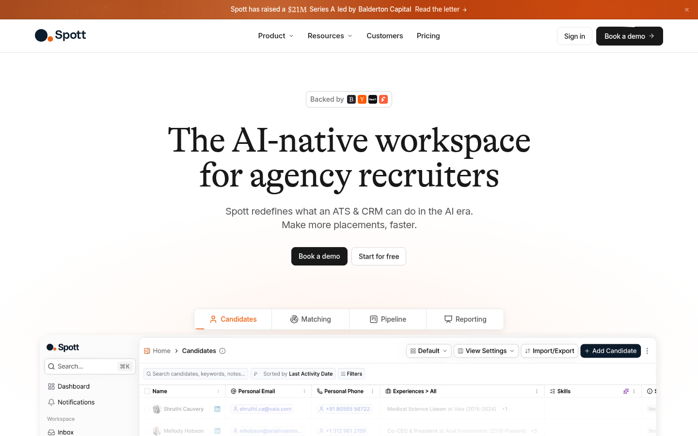 Homepage of the website, as captured
