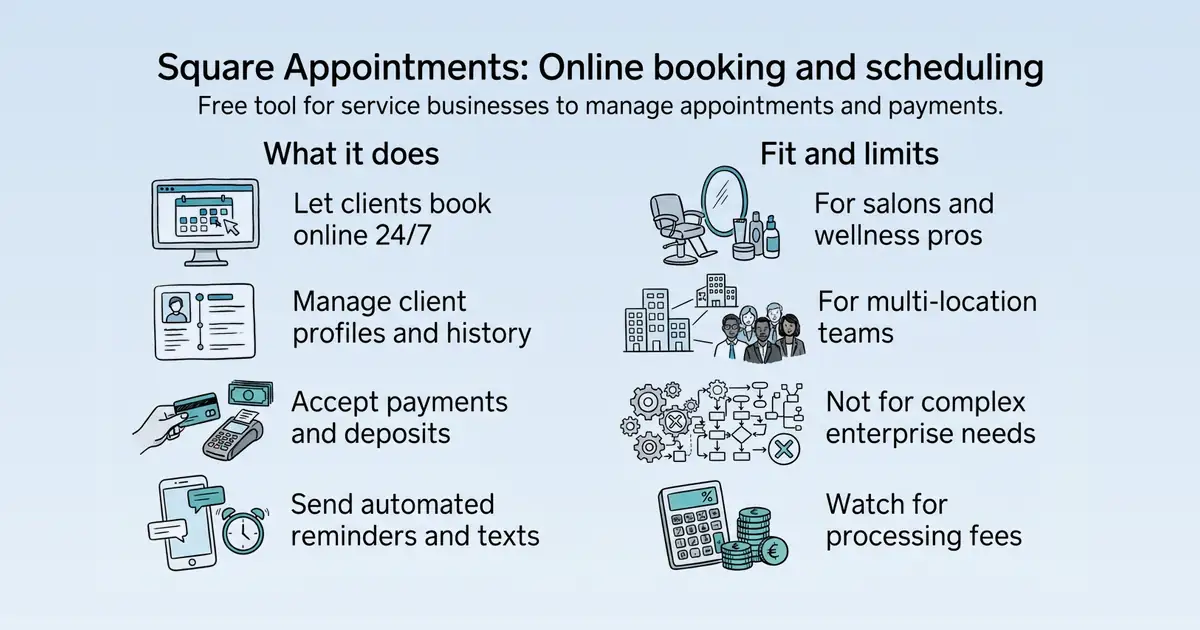 Square Appointments at a glance
