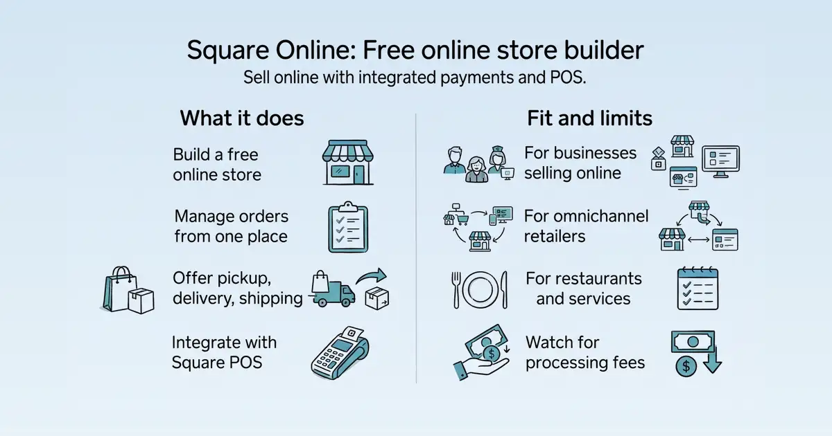 Square Online at a glance