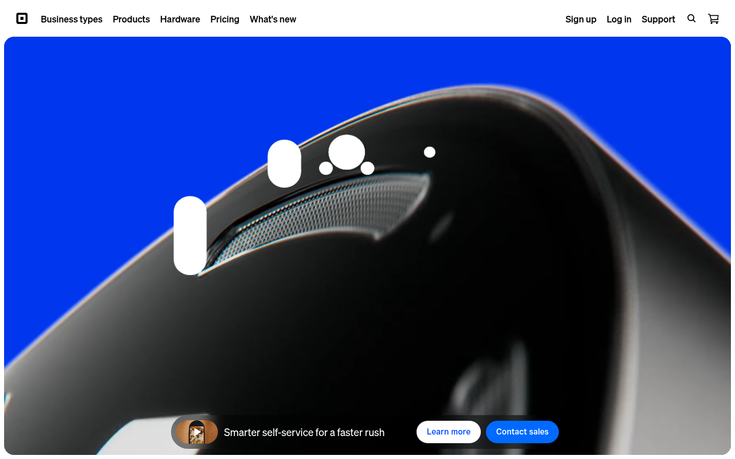 Homepage of the website, as captured