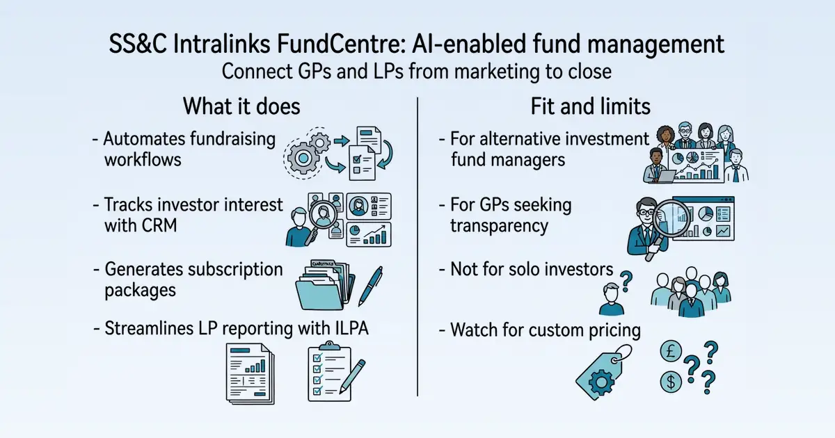 SS&C Intralinks FundCentre at a glance