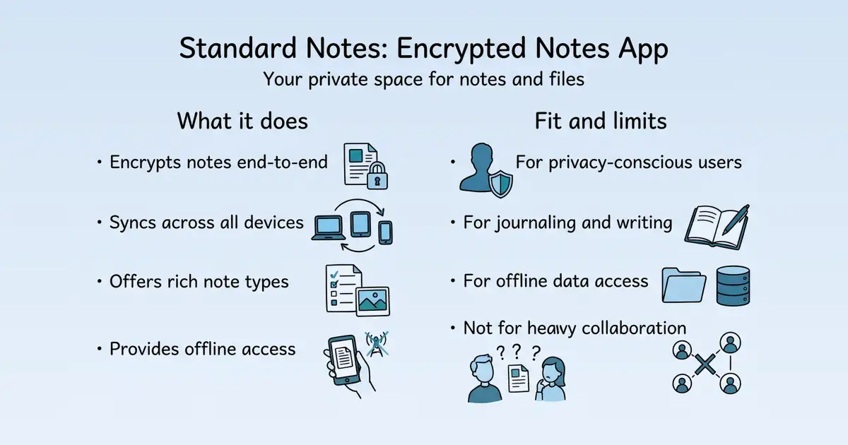 Standard Notes at a glance