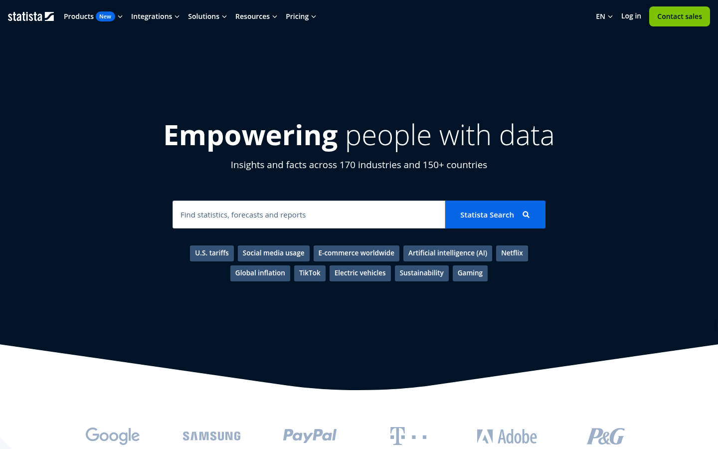 Homepage of the website, as captured