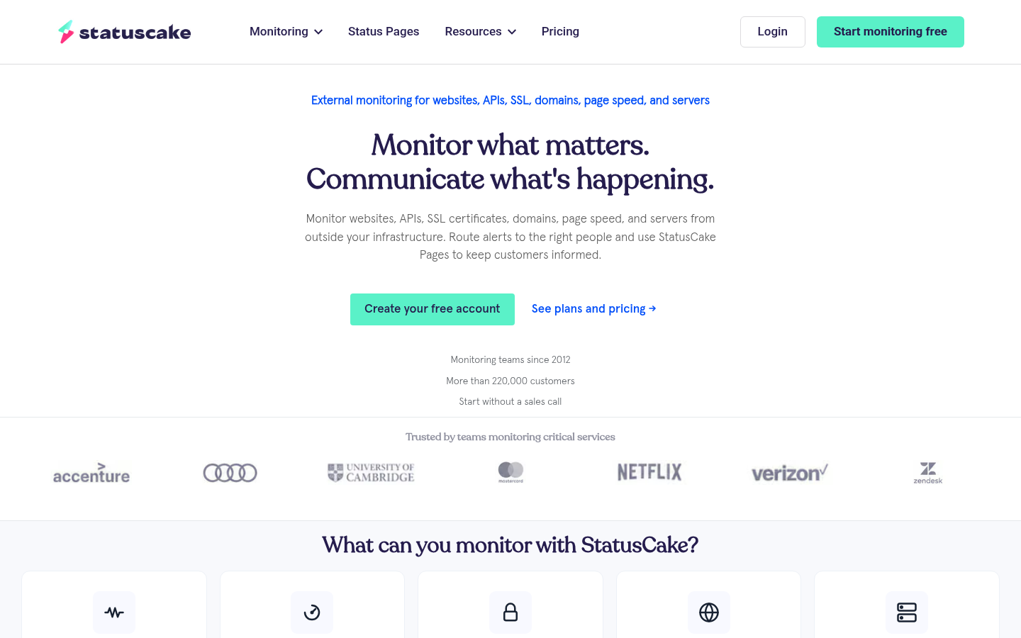 Homepage of the website, as captured