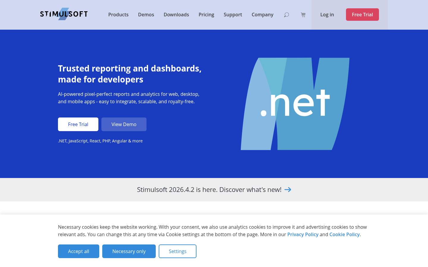 Homepage of the website, as captured