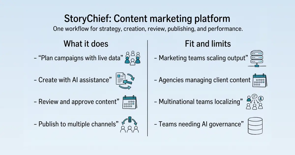 StoryChief at a glance