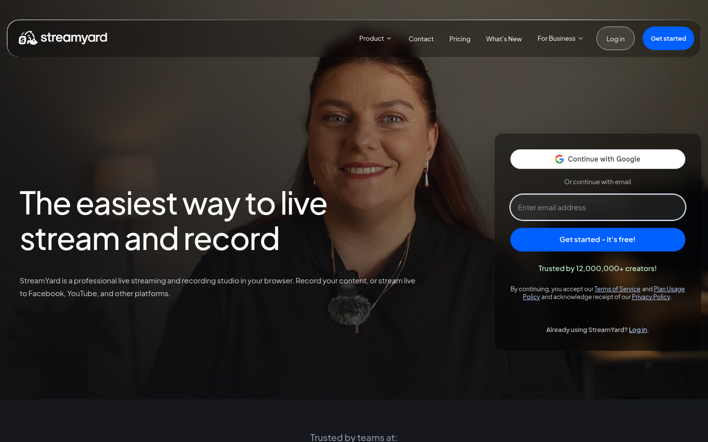 Homepage of the website, as captured