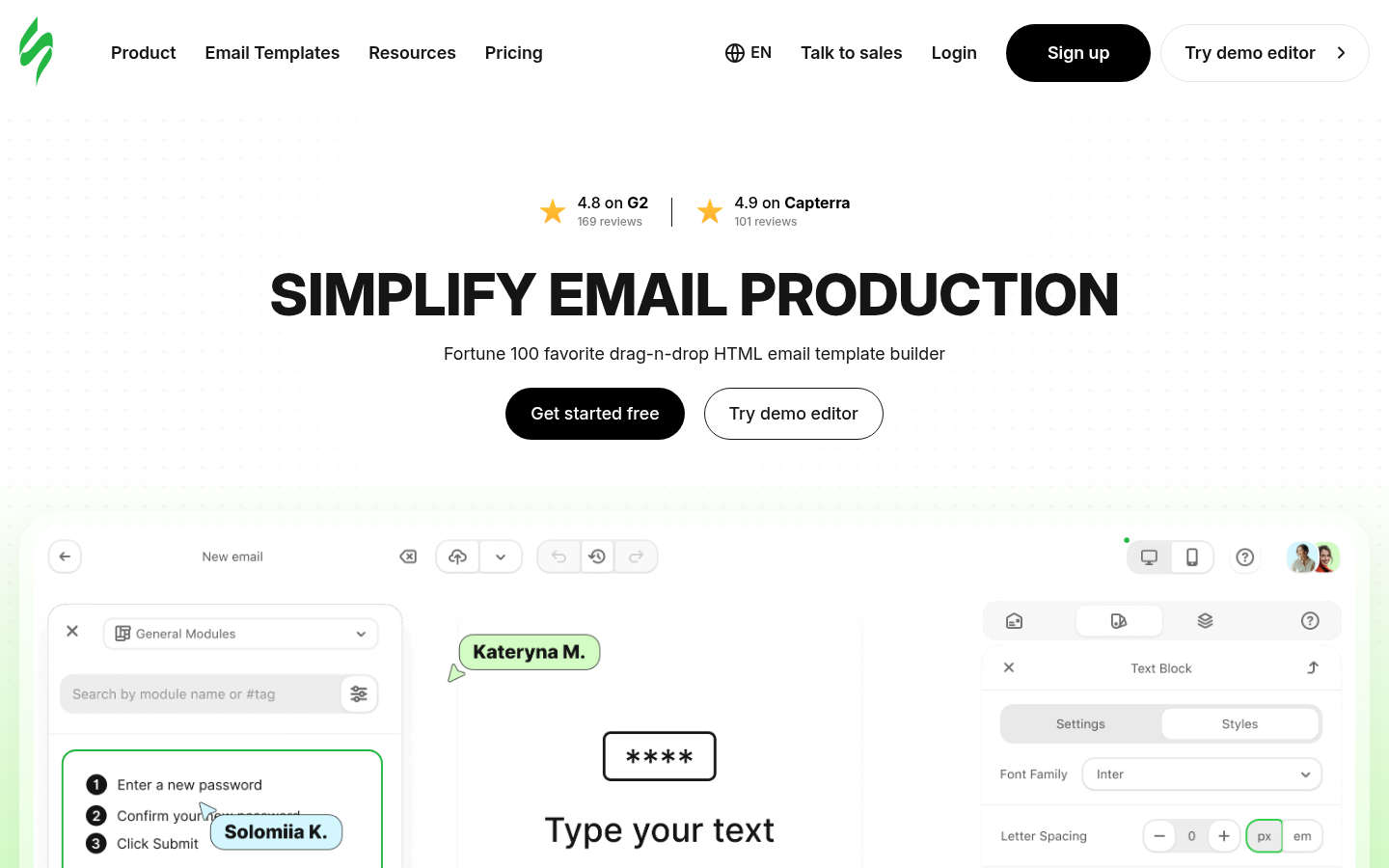 Homepage of the website, as captured