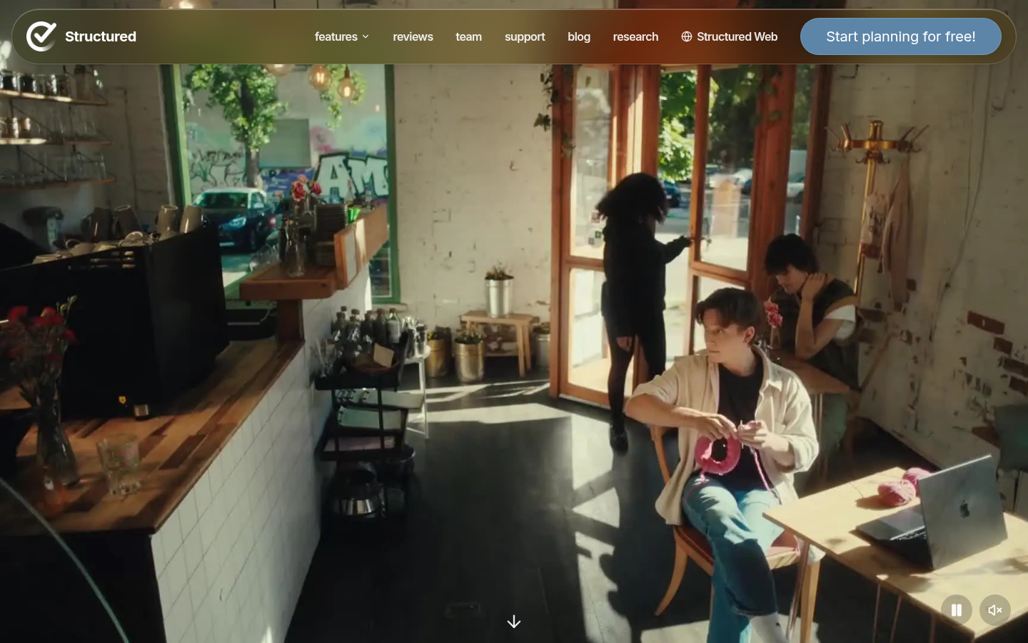 Homepage of the website, as captured