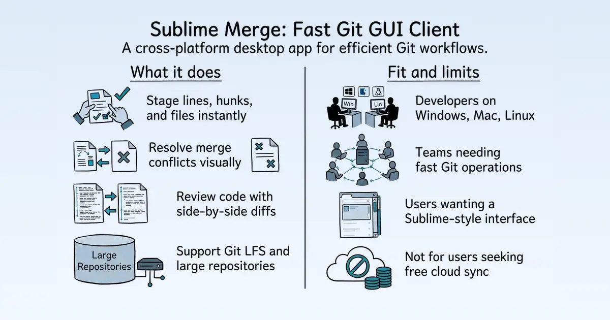 Sublime Merge at a glance