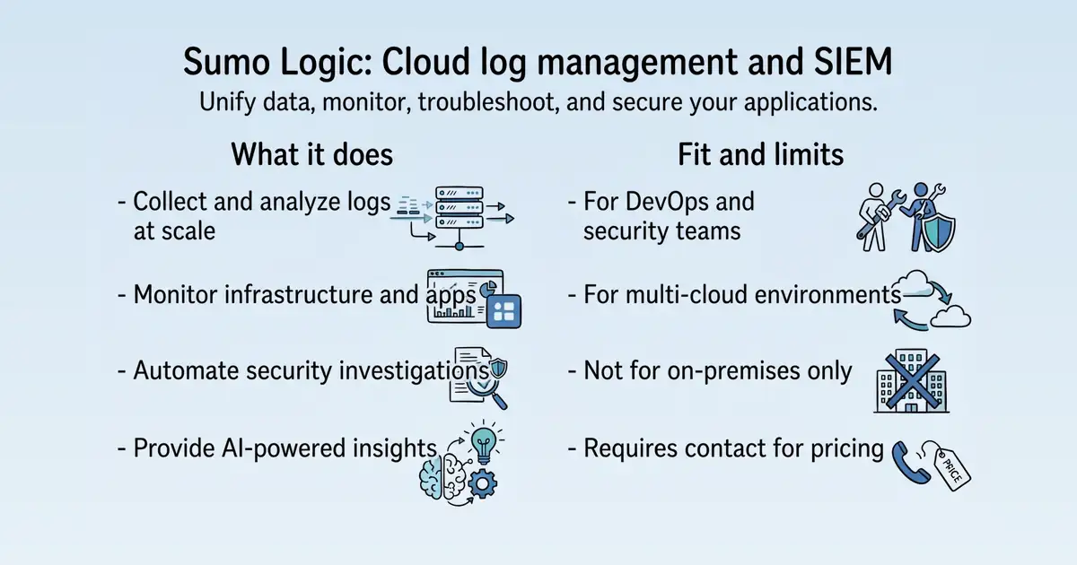 Sumo Logic at a glance