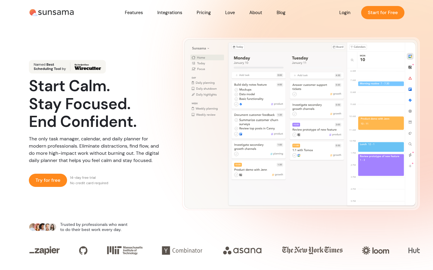 Homepage of the website, as captured