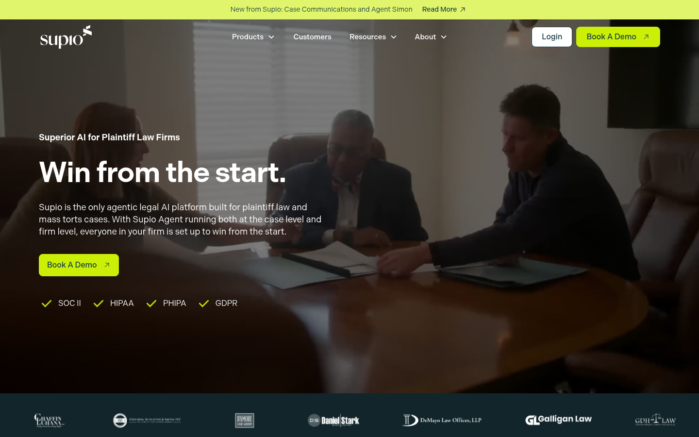 Homepage of the website, as captured