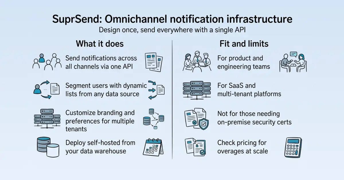 SuprSend at a glance