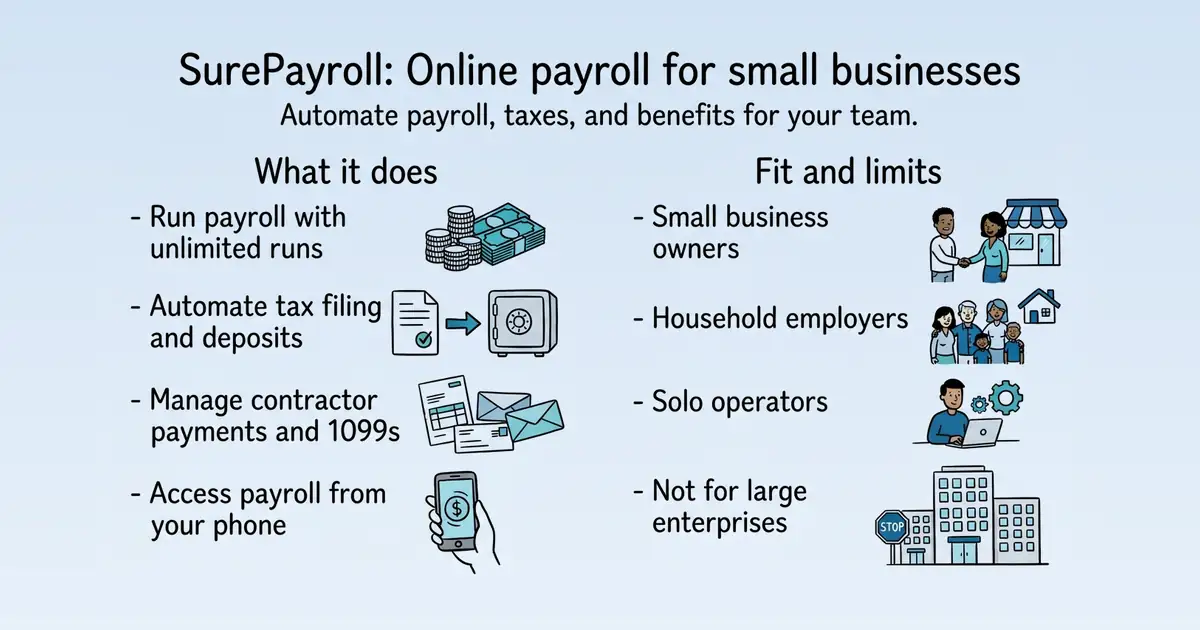 SurePayroll By Paychex at a glance