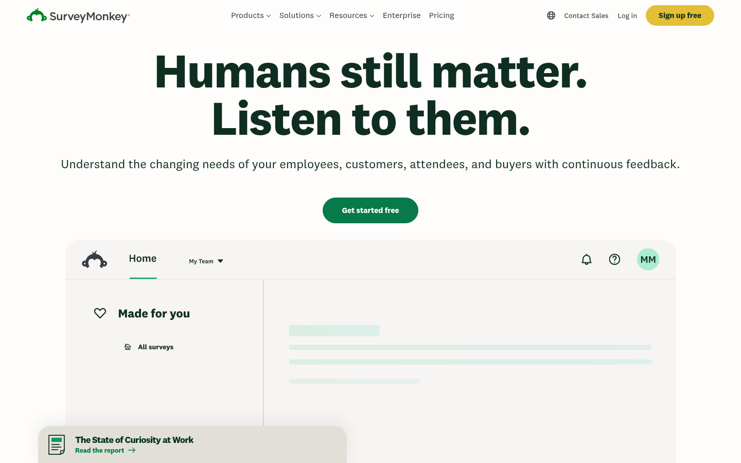 Homepage of the website, as captured