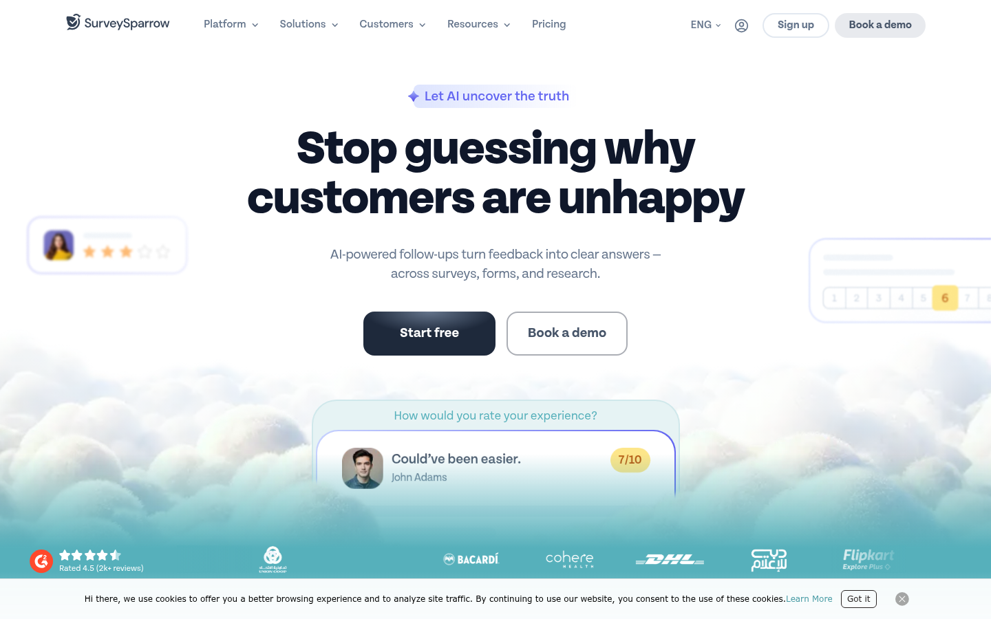 Homepage of the website, as captured