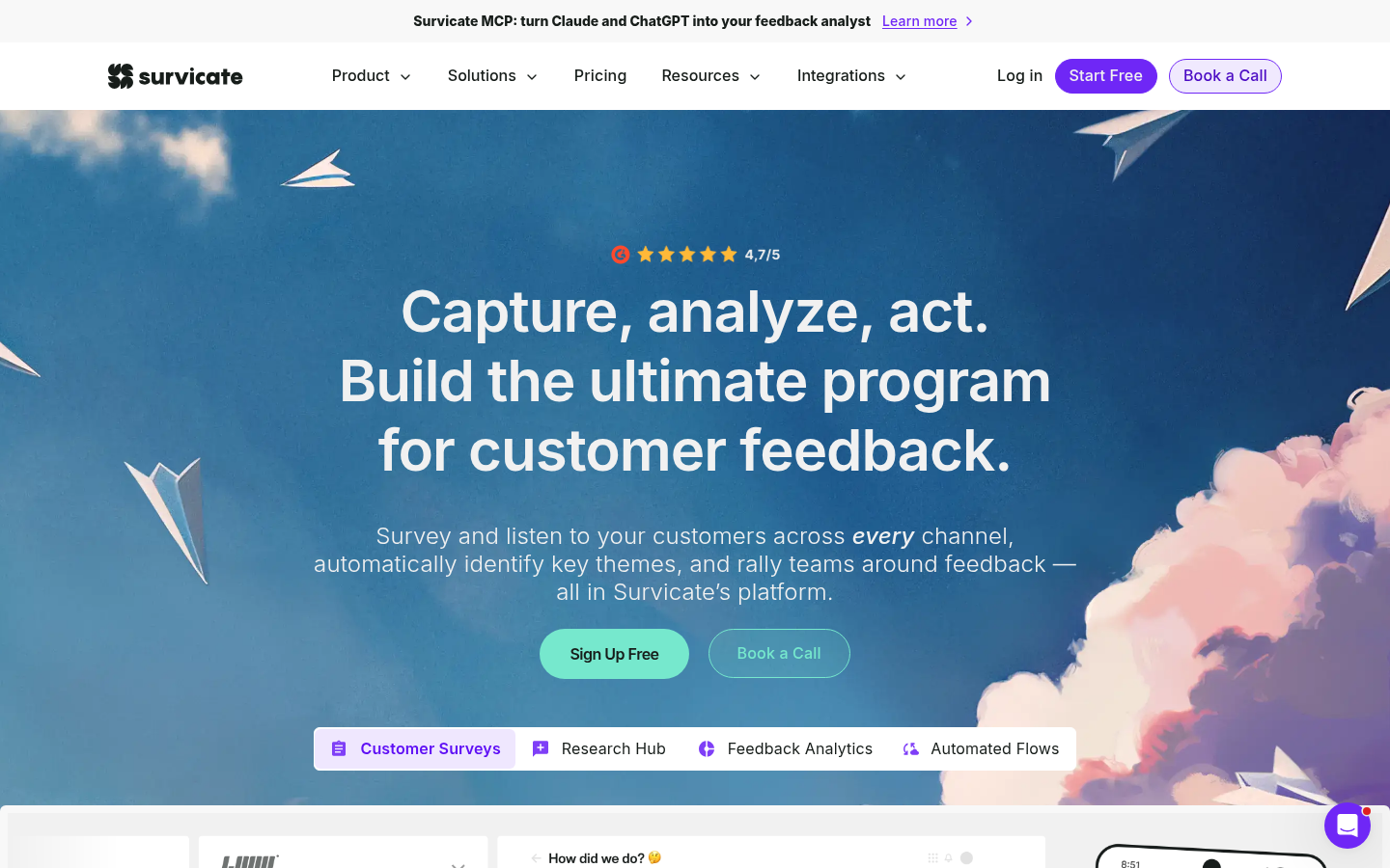 Homepage of the website, as captured