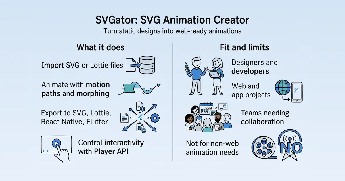 SVGator at a glance