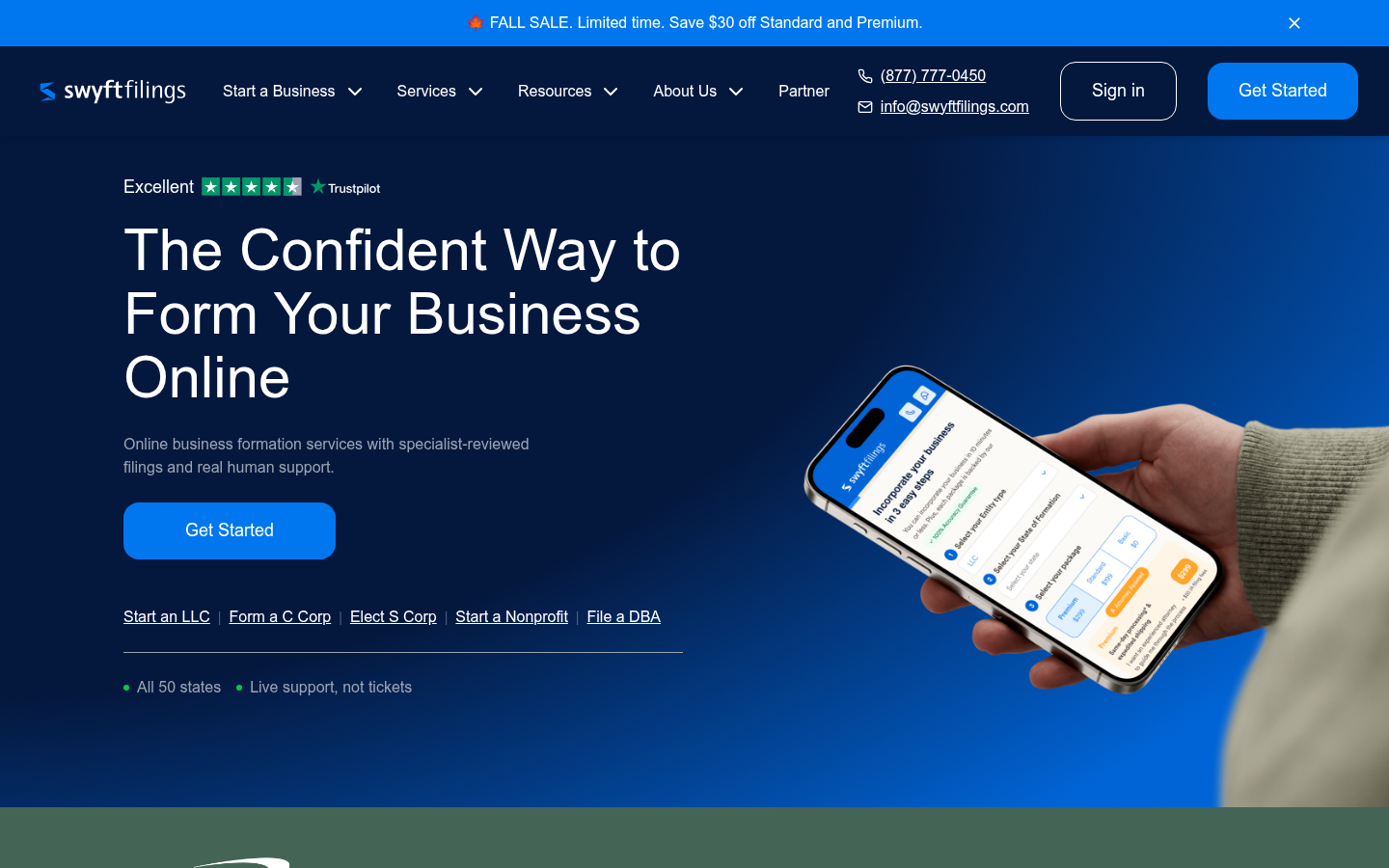 Homepage of the website, as captured