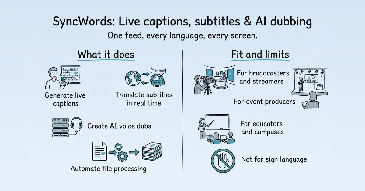SyncWords at a glance