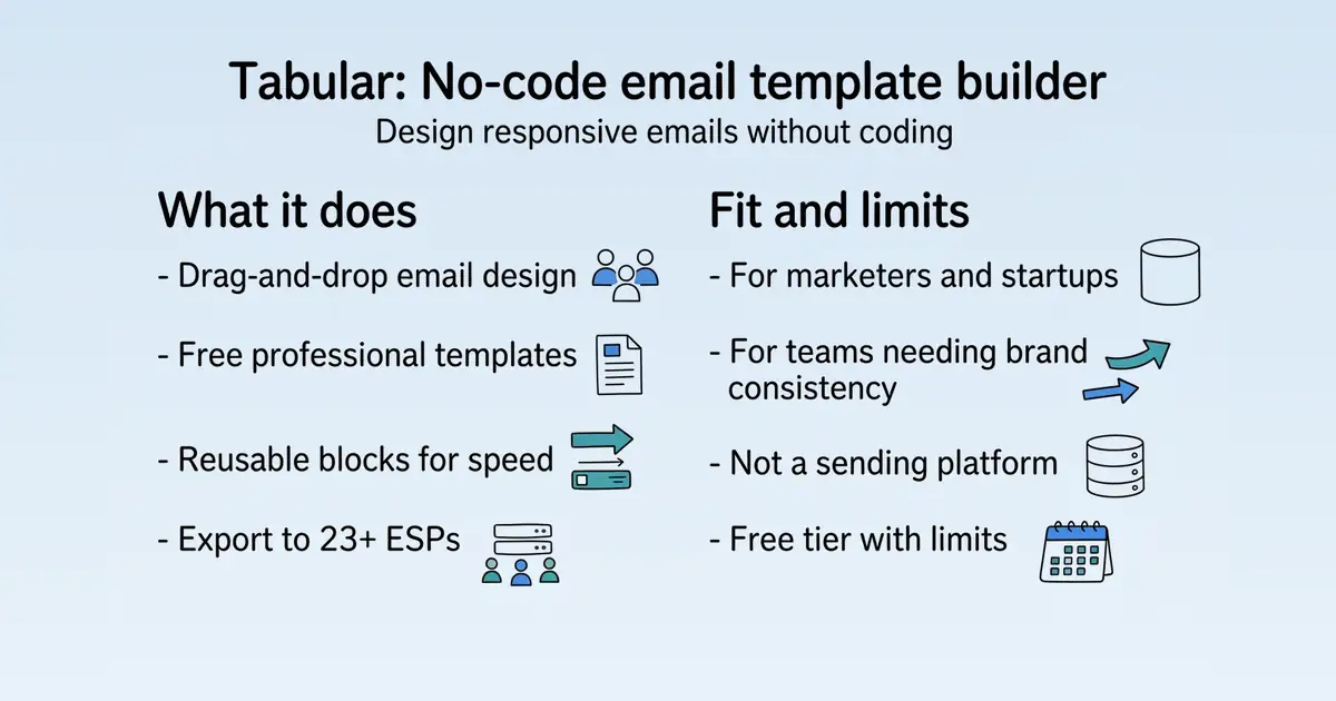 Tabular at a glance