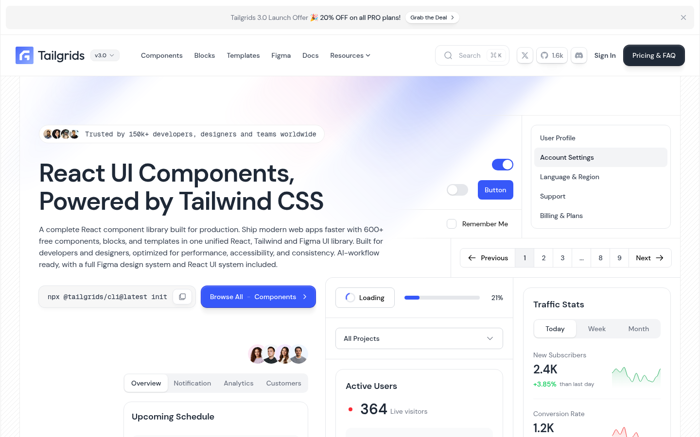 Homepage of the website, as captured