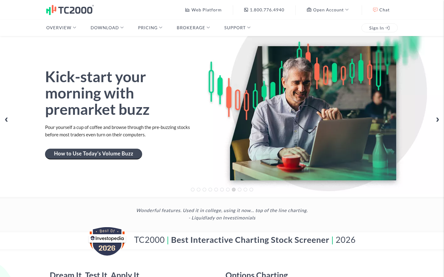 Homepage of the website, as captured