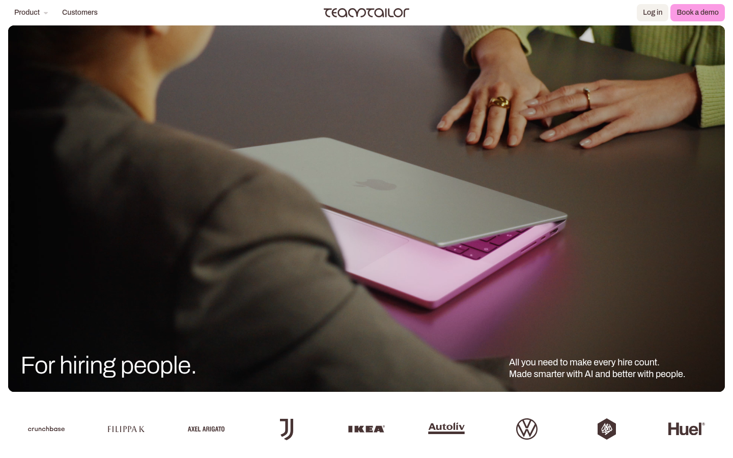 Homepage of the website, as captured