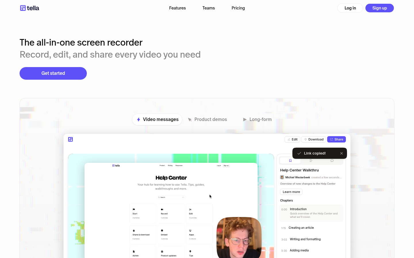 Homepage of the website, as captured