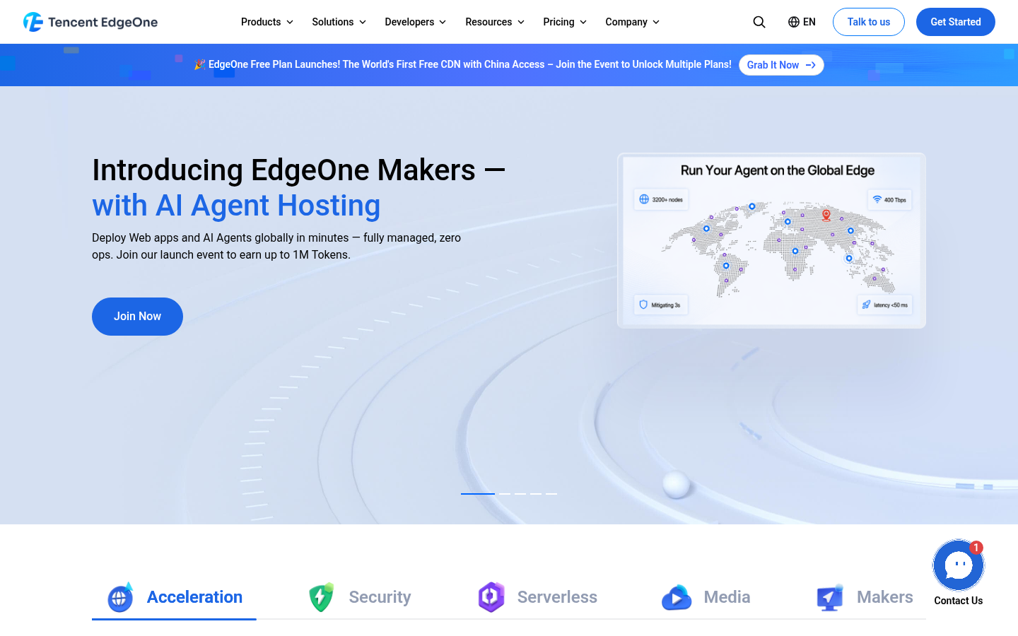 Homepage of the website, as captured