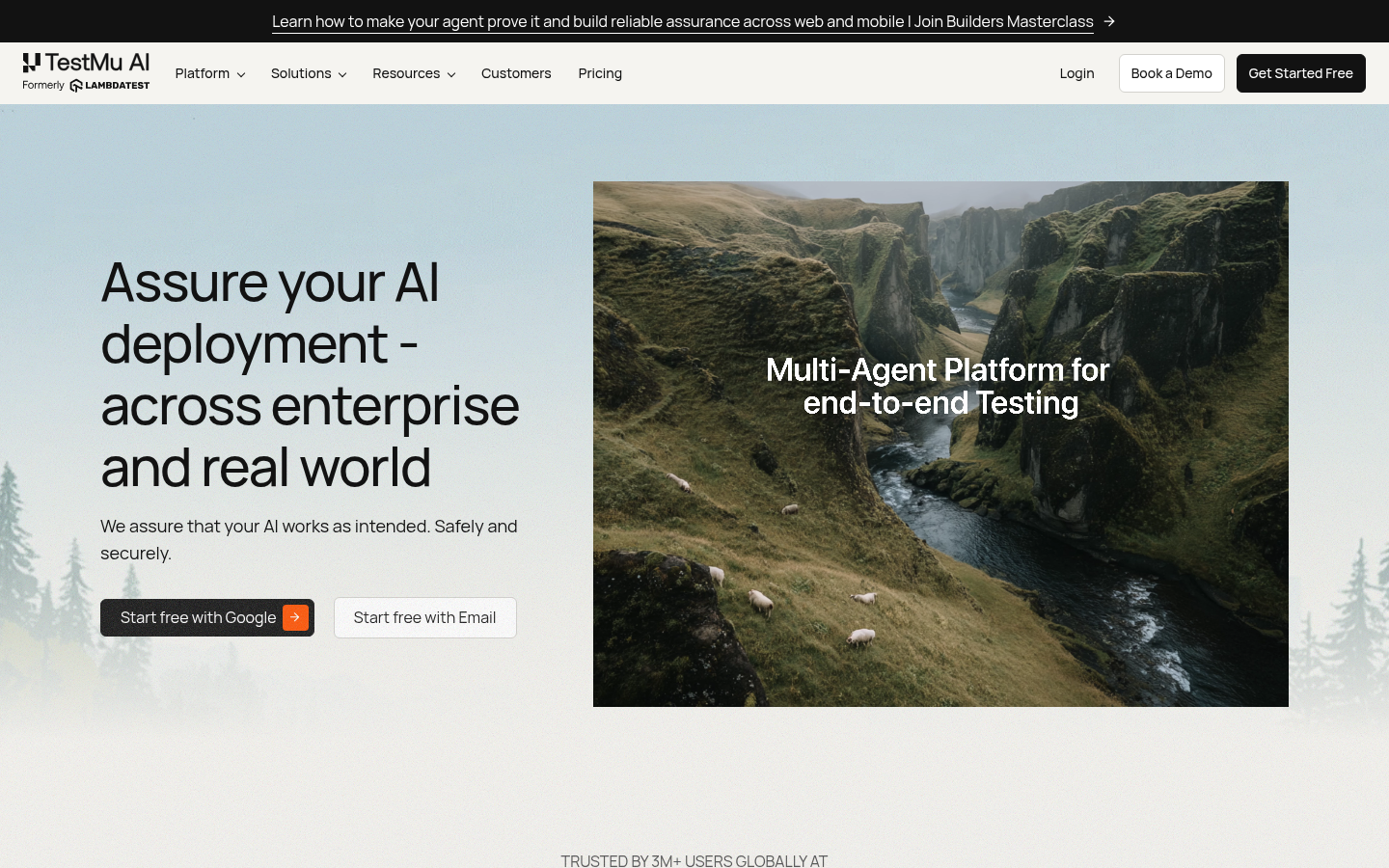 Homepage of the website, as captured
