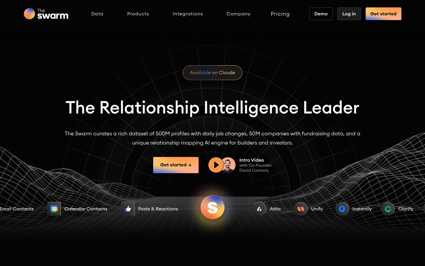 Homepage of the website, as captured