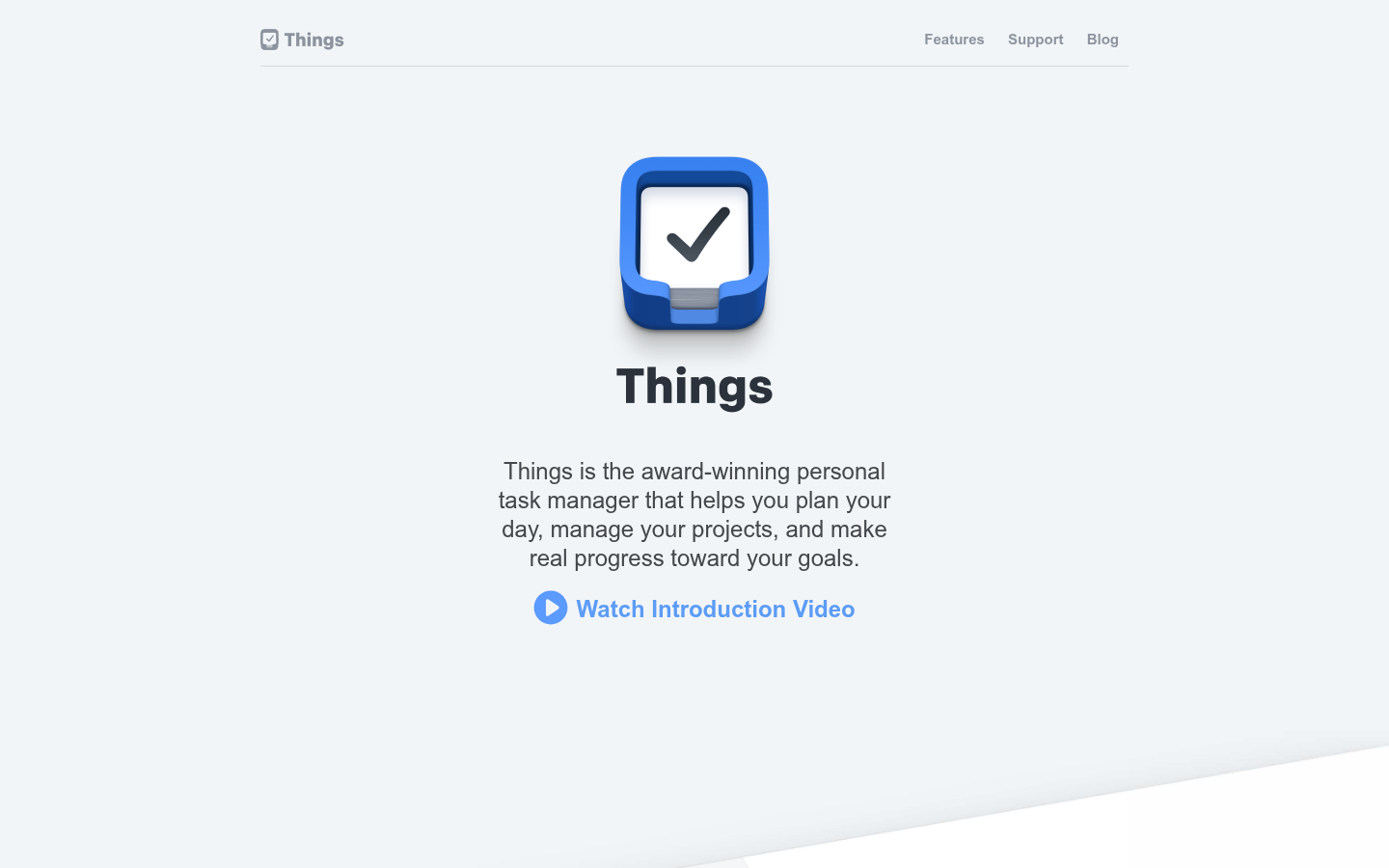 Homepage of the website, as captured