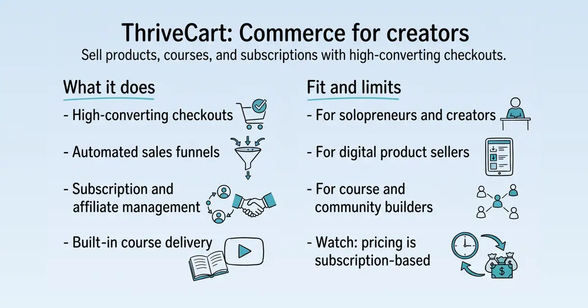 ThriveCart at a glance