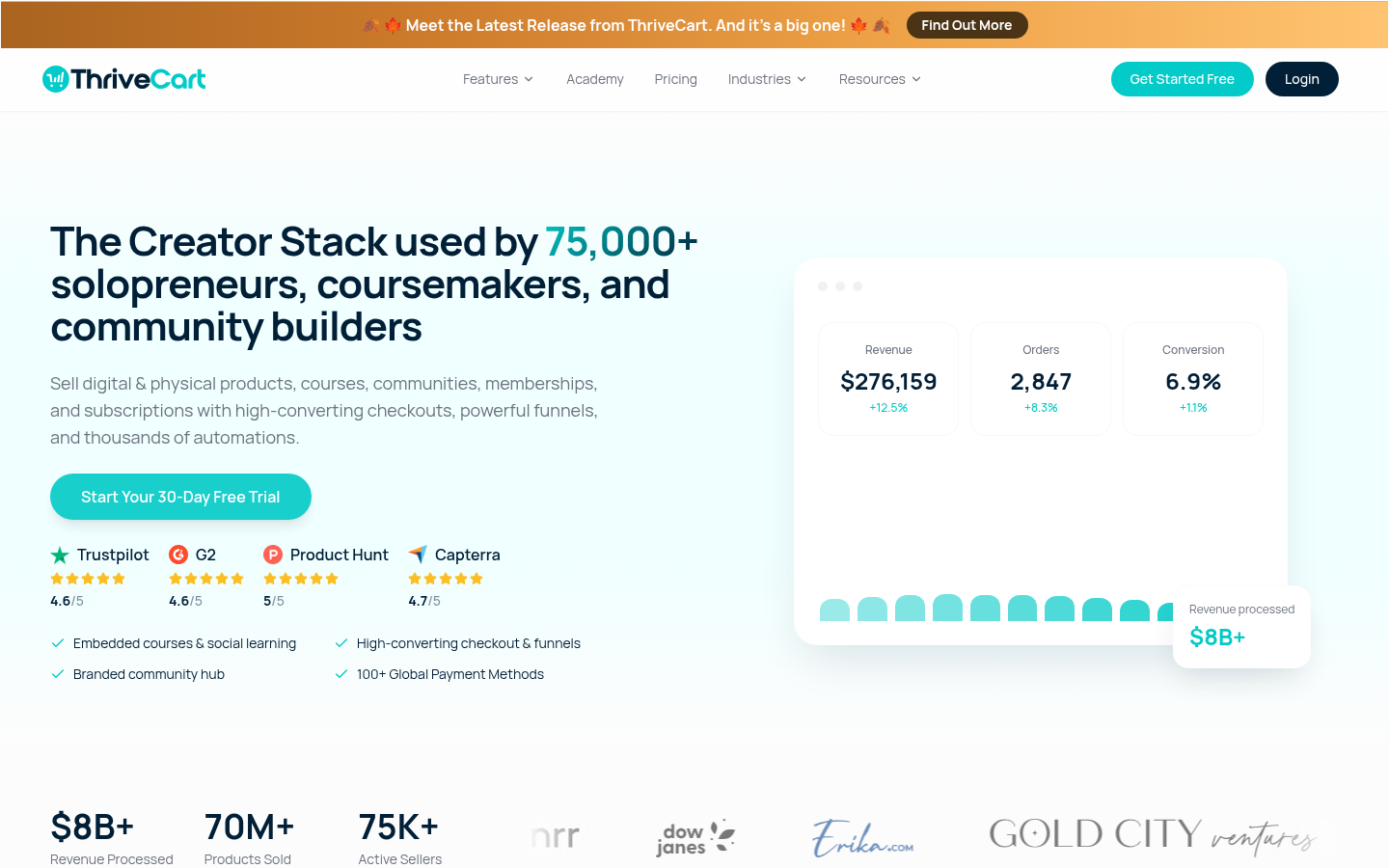 Homepage of the website, as captured