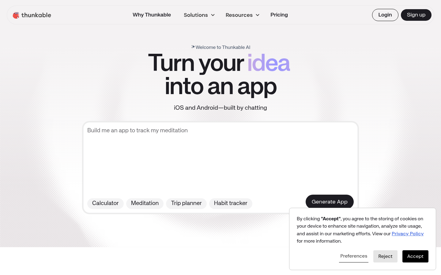 Homepage of the website, as captured